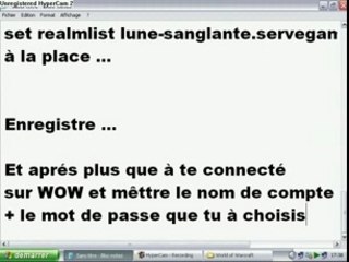 Lune-Sanglante,Serveur Privé WOW