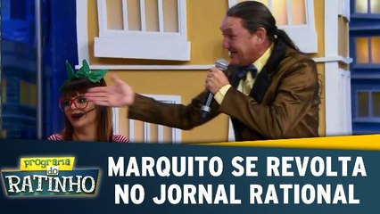 Marquito se revolta por não ter lugar na bancada do Jornal Rational