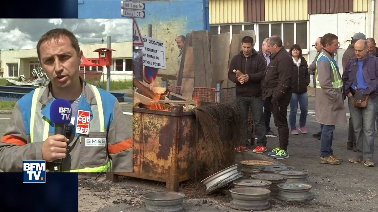 Crise sociale chez GM&S: "On en appelle à Macron", lance un délégué CGT