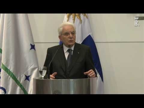 Montevideo - Dichiarazioni alla stampa di Mattarella (11.05.17)
