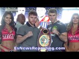 CANELO VS LIAM SMITH FACE OFF AHEAD OF HBO PPV DATE - EsNews Boxing