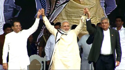 India’s Modi visits Tamil communities in Sri Lanka