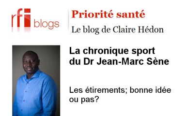 Les étirements dans la pratique du sport.