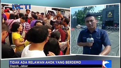Kondisi di Depan Mako Brimob Depok Siang Ini