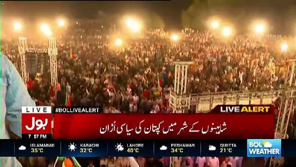 Aerial View Of PTI Jalsa Gah Sargodha