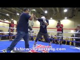 JOSEPH DIAZ JR MITT WORK FOR ANDREW CANCIO HBO PPV FIGHT - EsNews Boxing