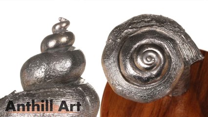 Casting a Seashell with Molten Aluminum