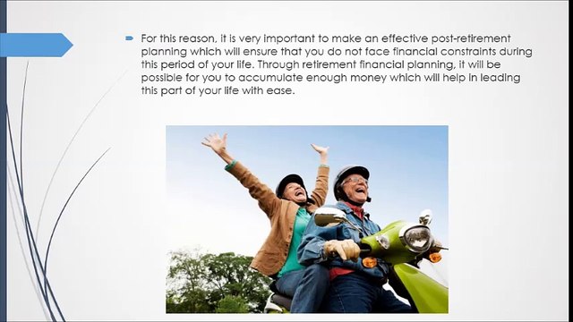 Benefits of Retirement Financial Planning
