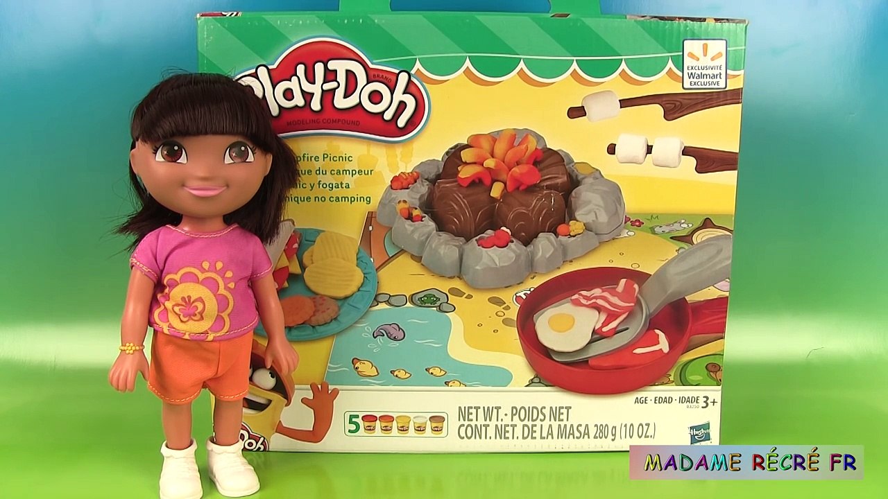 Play Doh Pique-Nique du Campeur Campfire Picnic Pâte à modeler avec Dora l’exploratrice