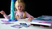 JOUET la reine des neiges APPRENDRE A DESSINER ELSA et anna#toy for learn to draw frozen