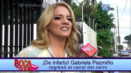 Gabriela Pazmiño regresó a su ex canal