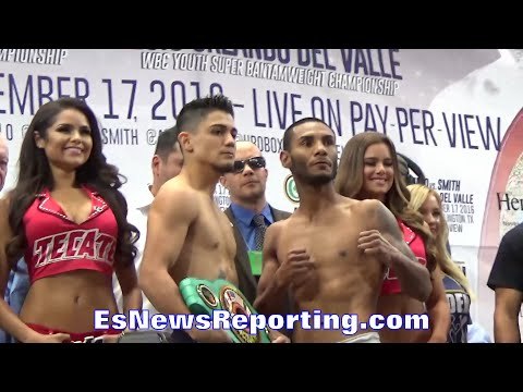 JOJO DIAZ VS ANDREW CANCIO FACE OFF & WEIGH IN - EsNews Boxing