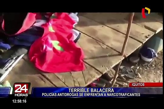 Iquitos: policías antidrogas se enfrentaron a balazos a narcotraficantes