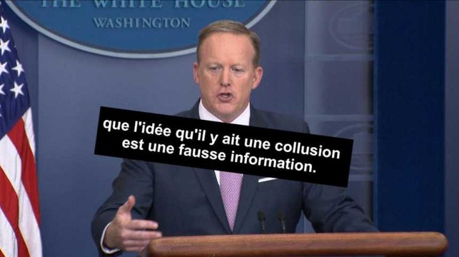 Les liens entre la campagne de Trump et la Russie sont une fake news pour la Maison-Blanche