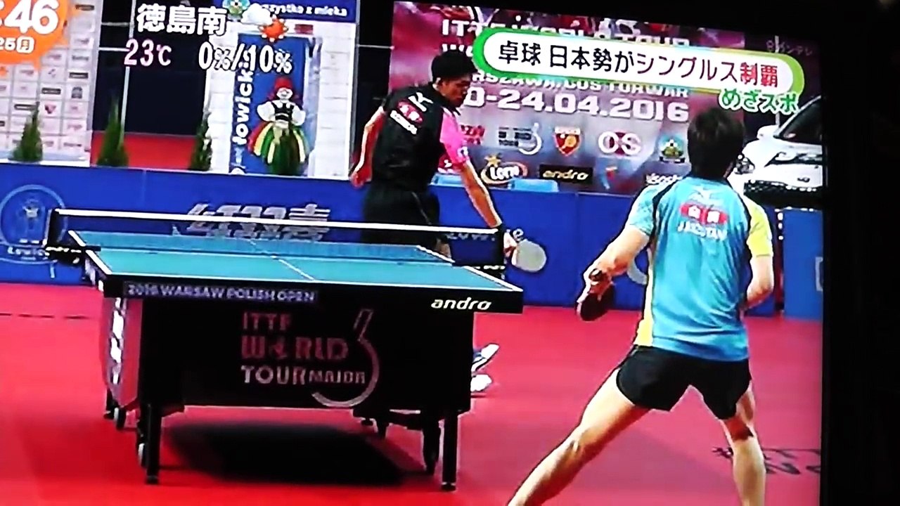 卓球Poland Open平野美宇16歳 水谷隼シングル男女共優勝❗️準決勝:水谷選手と吉村選手の見た事のない試合とは？