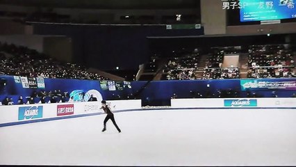 全日本GP2015 SP 友野一希 Kazuki TOMONO 17歳 抜群のステップで会場湧かす
