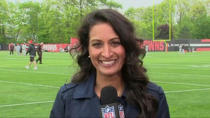 How did Myles Garrett, Jabrill Peppers perform in first practice?