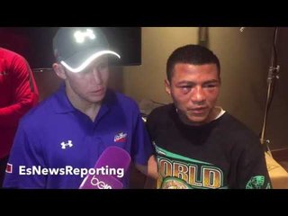 CARLOS CUADRAS & CHOCOLATITO REVIEW THEIR TOUGH FOUGHT WAR MINUTES AFTER CONTROVERSIAL DECISION