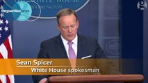 Sean Spicer says 'no comment' when asked about Trump taping FBI director – video-2017
