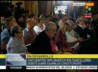 Venezuela: encuentro diplomático debate sobre Asamblea Constituyente