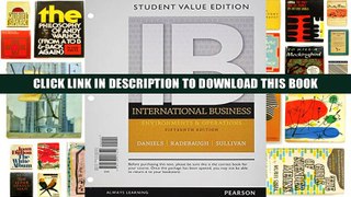 [Epub] Full Download International Business, Student Value Edition (15th Edition) Ebook Popular