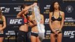 All the fighters face-off at the UFC 211 ceremonial weigh-ins