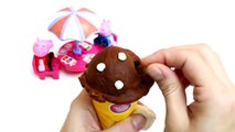 Peppa Pig Ice Cream Parlor Building Toys Play Doh Rainbo  DIY La Heladería de Peppa