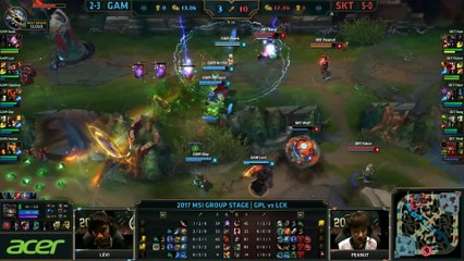 GAM vs SKT Highlights MSI 2017 Group Gigabyte Marines vs SK Telecom T1 by Onivia