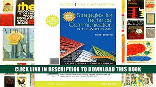 [PDF] Full Download Strategies for Technical Communication in the Workplace, Books a la Carte