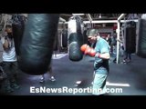 Diego Dela Hoya on heavy bag - EsNews Boxing