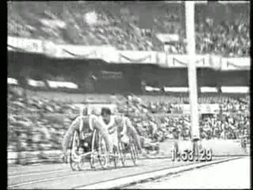 Handisport: 1500m démonstation -Séoul 1988-RTBF