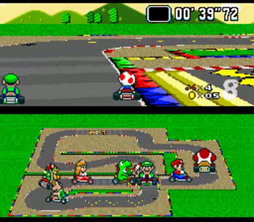 Super Mario Kart (SNES) 100cc Mushroom Cup Round 5 (FINAL)