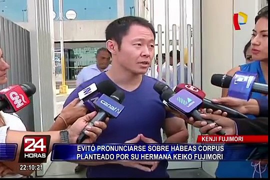 Kenji Fujimori evita pronunciarse sobre hábeas corpus planteado por su hermana Keiko Fujimori