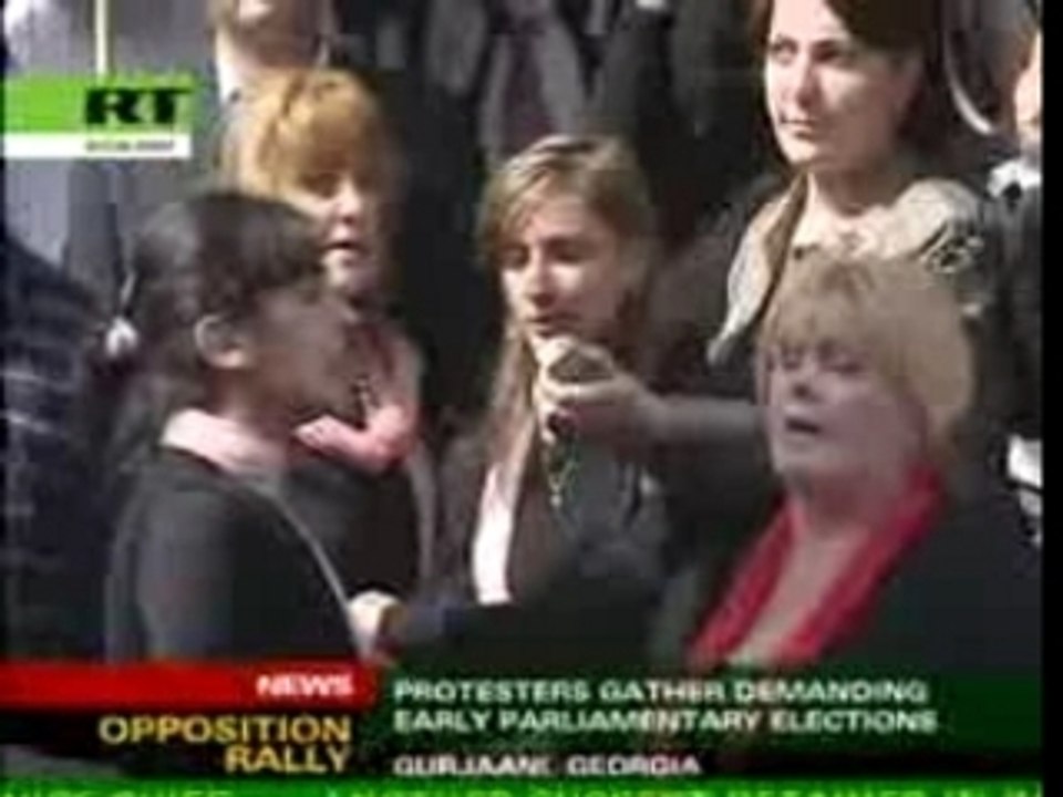 07-10-07 Georgian opposition rally
