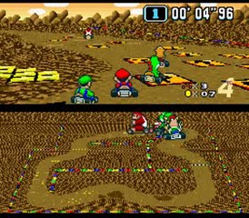 Super Mario Kart (SNES) 100cc Flower Cup Round 1