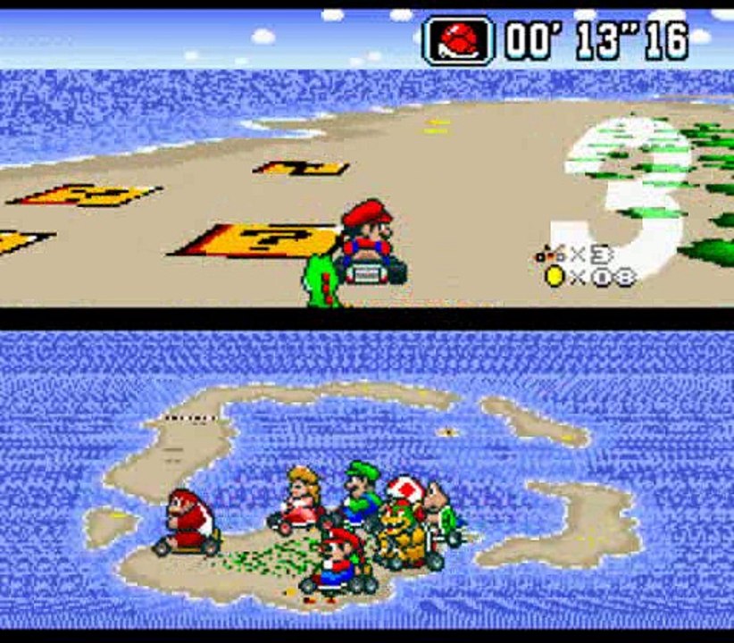 Super Mario Kart (SNES) 100cc Star Cup Round 1
