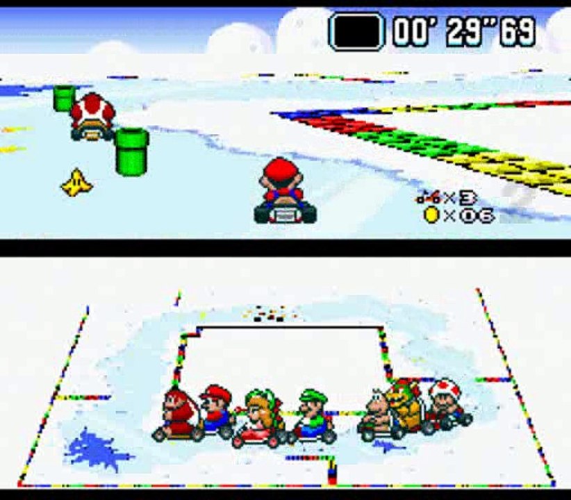 Super Mario Kart (SNES) 100cc Star Cup Round 3