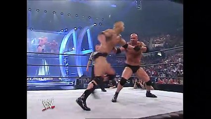 Goldberg steals the Rock Bottom_ Backlash 2003