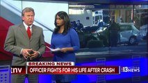 NLVPD officer critically injured in crash near MLK, Carey-CrkVDZbtL1c