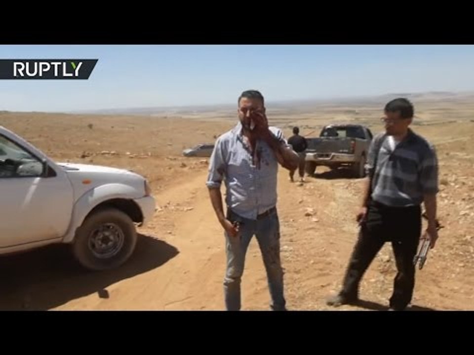 RAW: 3 journalists injured covering major Syrian army advance on ISIS in Homs