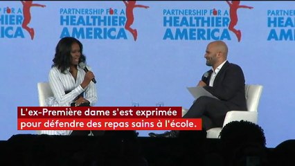 Etats-Unis : Michelle Obama attaque Donald Trump sur l'alimentation dans les cantines