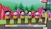 Five Little Soldiers  | Baby songs | 3d animated poems for kids | nursery rhyme with lyrics | nursery poems for kids | Funny songs for kids | Kids poems | Children songs