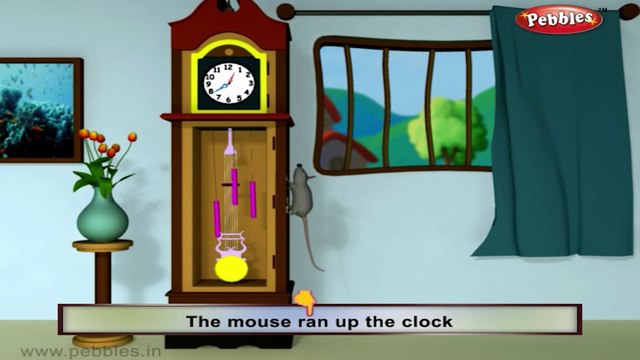 Hickory Dickory Dock | Baby songs | 3d animated poems for kids | nursery rhyme with lyrics | nursery poems for kids | Funny songs for kids | Kids poems | Children songs