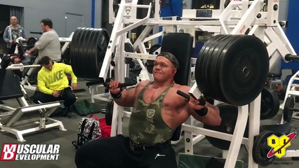 Dallas McCarver's Heavy Chest And Legs Training On The Road