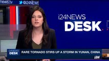 i24NEWS DESK | Rare tornado stirs up a storm in Yunnan, China | Saturday, May 13th 2017