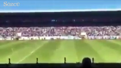 Erzurumspor taraftarları İbrahim Erkal'a böyle veda etti