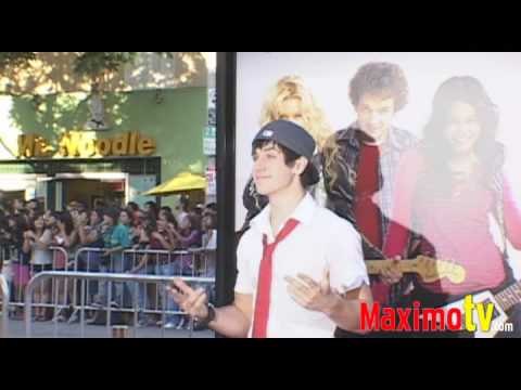 DAVID HENRIE (Wizards Of Waverly Place) at Bandslam Premiere August 6, 2009