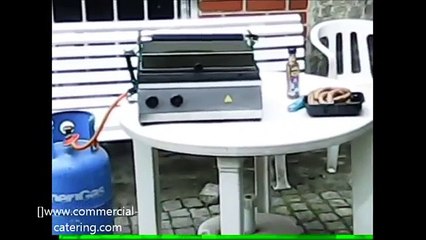 CONTACT GRILL GAS Heavy duty PANINI Sandwich Toaster Griddle OVEN Gaz LPG LP