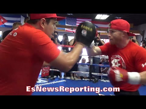 SAUL CANELO ALVAREZ UNVEILS DEVASTATING COMBINATIONS FOR LIAM SMITH!! - EsNews Boxing