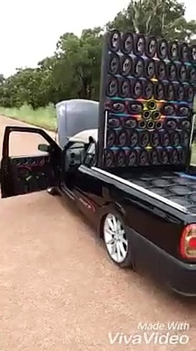 dj car with solid woofer